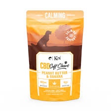 KOI CBD DOG TREATS / CHEWS 180MG PEANUT BUTTER AND BANANNA